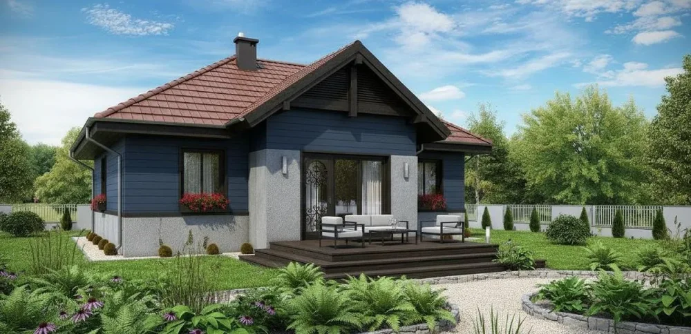 Проект Одноэтажный дом 12 на 9, 82 м2