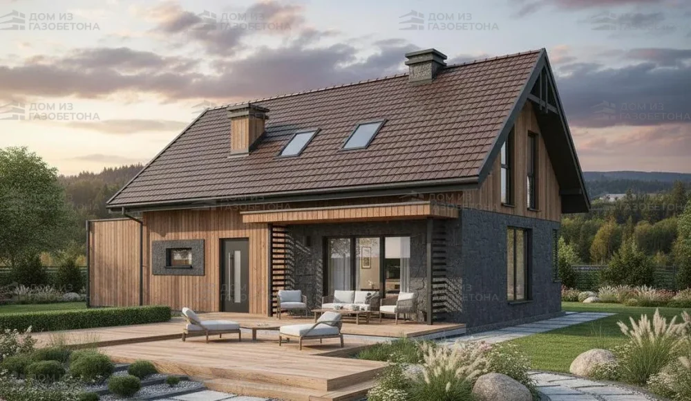 Проект Двухэтажный дом 8 на 15, 160 м2