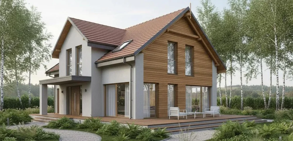 Проект Двухэтажный дом 17 на 12, 198 м2