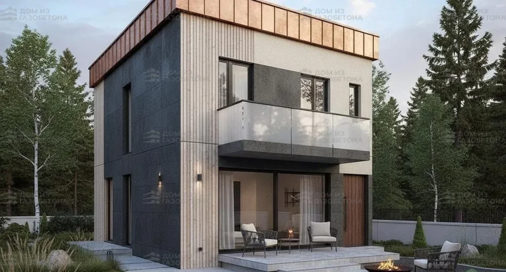 Проект Двухэтажный дом 7 на 18, 156 м2