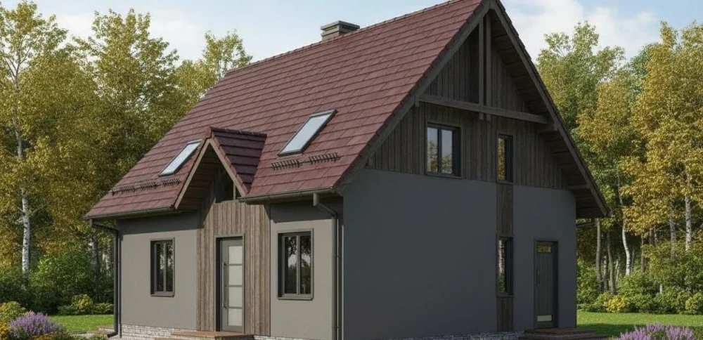 Проект Двухэтажный дом 9 на 8, 99 м2