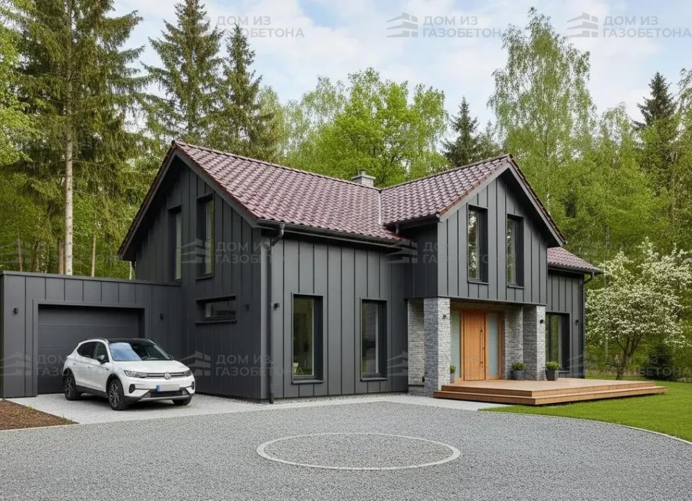 Проект Одноэтажный дом 12 на 12, 103 м2