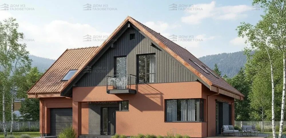 Проект Двухэтажный дом 14 на 13, 183 м2