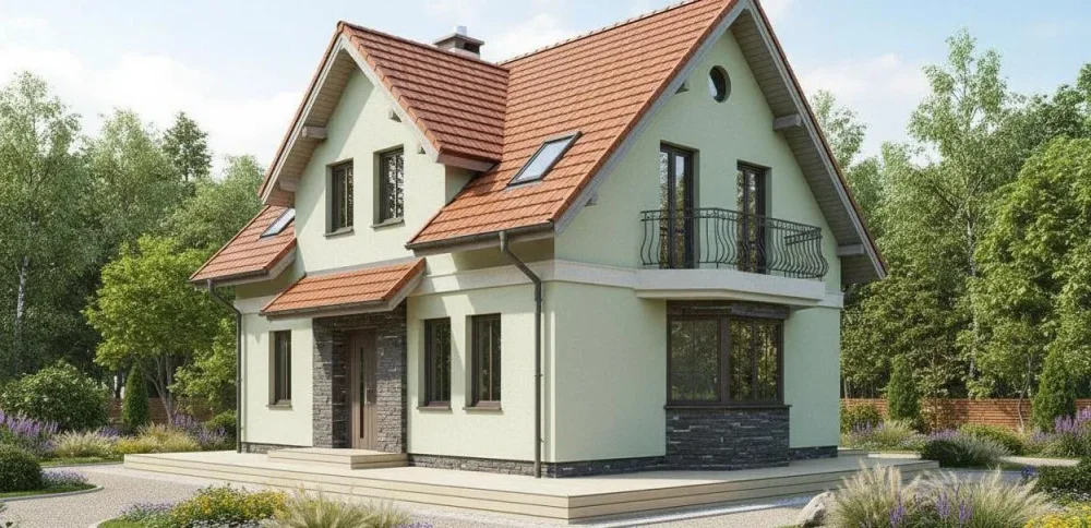 Проект Двухэтажный дом 12 на 11, 135 м2